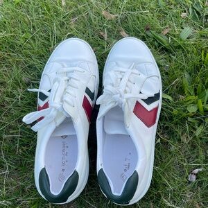 Eric Michael White and Red Sneakers